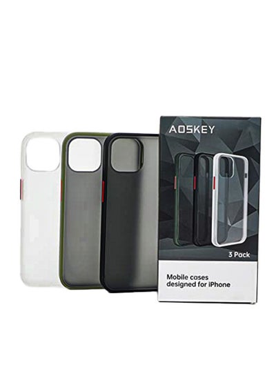 اشتري Shock-proof Anti-slip  Case for iPhone 12 Pro Max Pack of 3 في الامارات