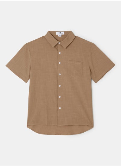 اشتري Basic Relaxed Collared Shirt في السعودية