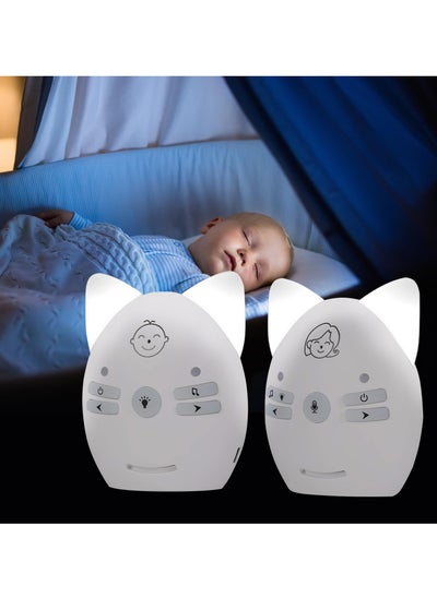 اشتري Wireless Audio Baby Monitor, Baby Walkie Talkie, Baby Desk Lamp Caretaker with 2 Way Talk, VOX Mode, Long Range up to 300m, Crystal-Clear Sound, Lullabies, Night Light, Music Play, Plug  Play في الامارات