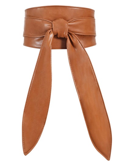 Women's Fashion Belt, Women's Wide Girdle Soft and Versatile Elegant Bow  Ribbon Extra Long Belt, Belt Women's Chic Faux Leather Waist Belt for  Jeans, for Dress Solid Color Belts price in UAE |