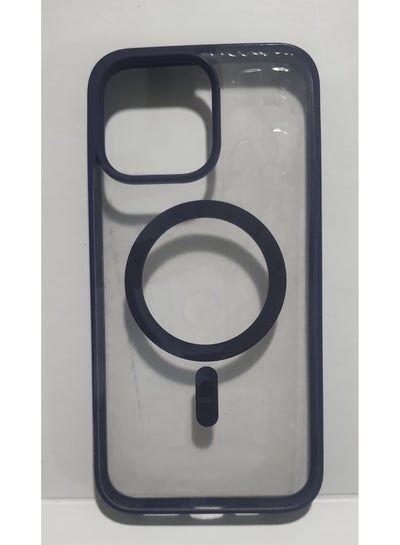 اشتري حافظة بلو وولف لهاتف آيفون 14 برو ماكس شفافة مع خزنة مغناطيسية - أزرق في مصر
