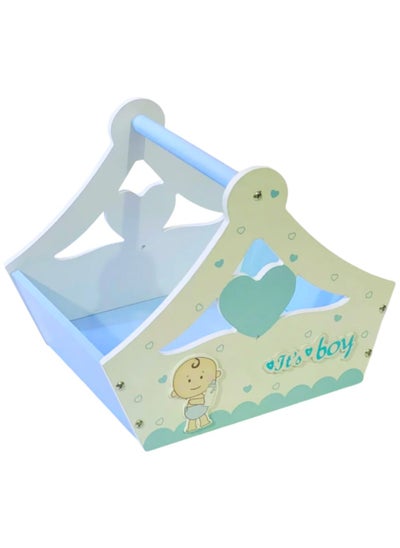 Buy Baby Shower Decor Its A Boy Wooden Tray / Baby Shower Tray / Chocolate Tray Newborn Party Supplies in Saudi Arabia