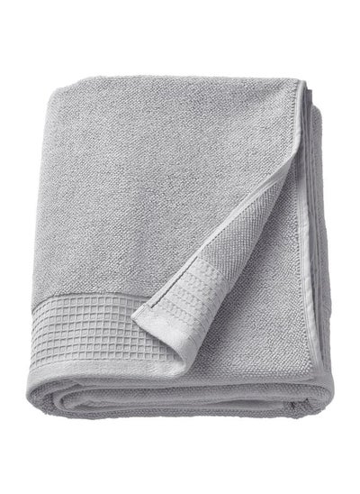 Buy Bath Sheet Light Grey 100X150 Cm in Saudi Arabia