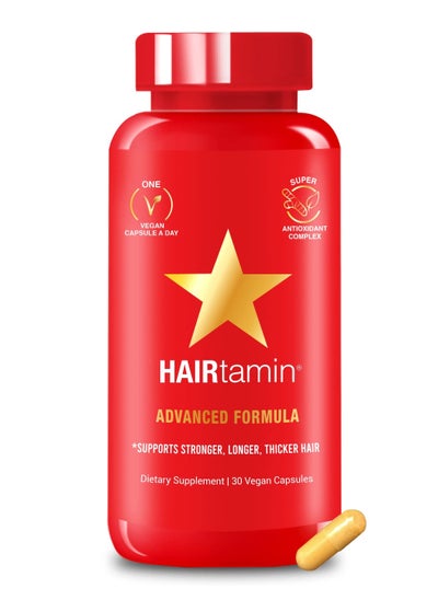 Buy Hairtamin Advanced Formula 30 Vegan Capsules in UAE