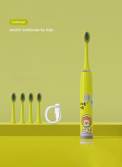 Buy Electric Toothbrush for Kids USB Rechargeable Little lion in Saudi Arabia