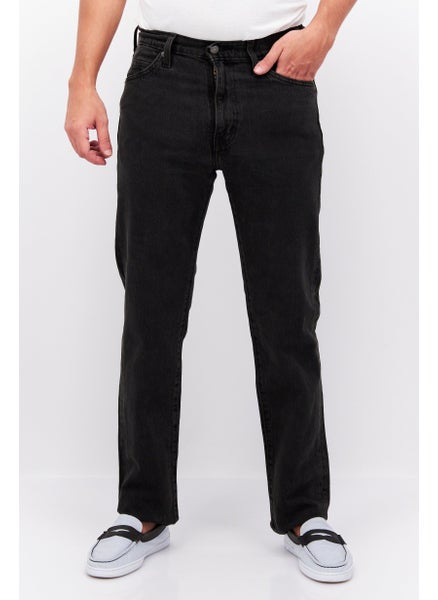 Buy Men Regular Fit Washed Denim Jean, Black in UAE