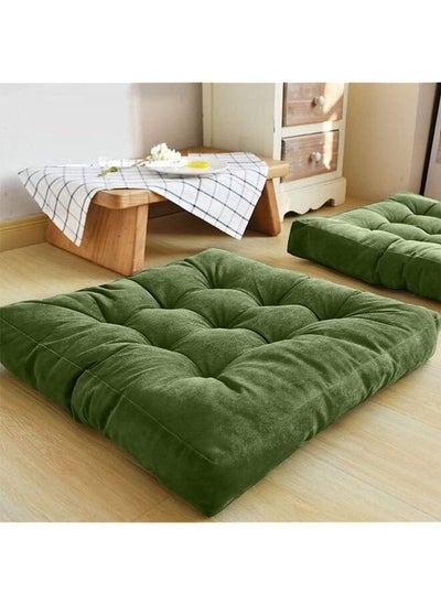 Buy Simple And Comfortable Square Floor Velvet Tuffed Cushion 55Cm X 55Cm X 10Cm Am.5410251Pen in Saudi Arabia