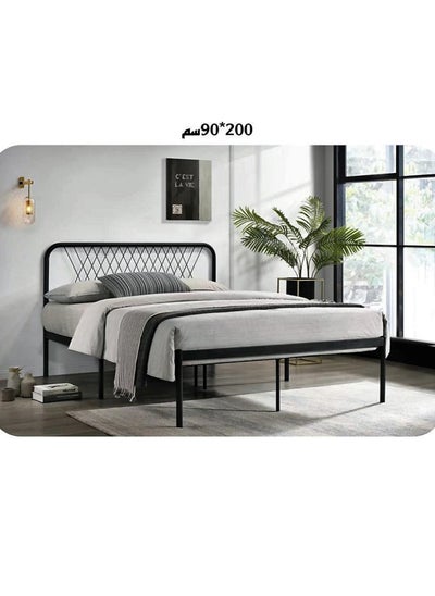 Buy Steel Bed With Thick Steel Base 200*90*115cm in Saudi Arabia