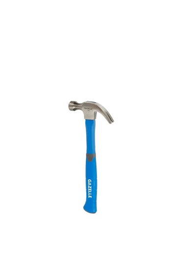 Buy Gazelle Curved Claw Hammer With Fiberglass Handle 16oz in UAE