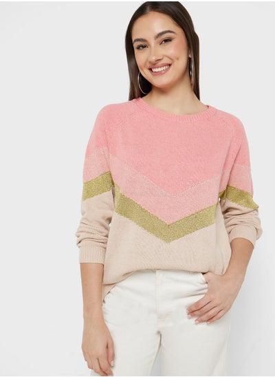 Buy Chevron Intarsia Sweater in UAE