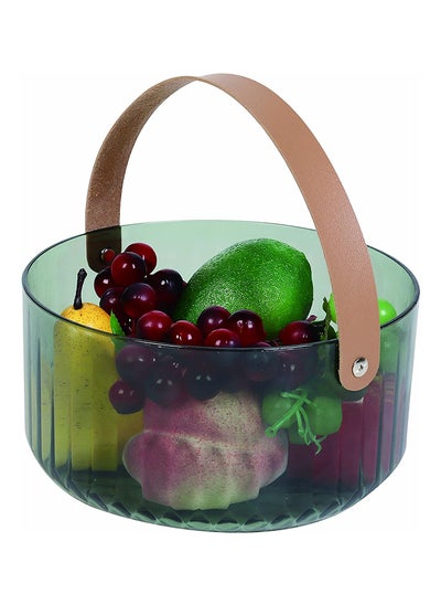 اشتري Homepro Ice Bucket Wit Pu Leather Handle Multipurpose Ice Bucket For Picnic CampingDark Green في الامارات