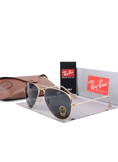 Buy Ray-Ban Classic Pilot Sunglasses Gold Framed with Black UV Lenses in Saudi Arabia