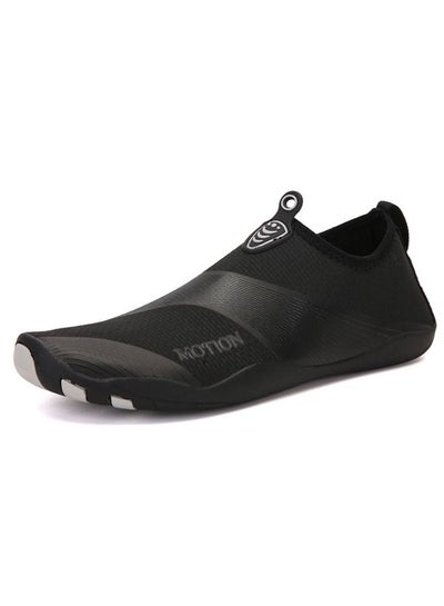 Buy Beach Water Shoes for Women and Man,Slip-On And Non Slip Black Aqua Swimming Shoes for Pool Sea Beach Rubber Sole in UAE