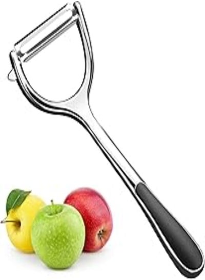 اشتري Potato Vegetable Peeler for Kitchen, Stainless Steel Y-Shaped Rotating Peeler with Ergonomic Non-Slip Handle, Household Fruit Peeler,… في مصر