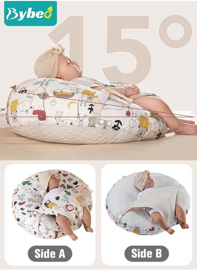 Buy Baby Look Up and Lying Pillow, Nursing Pillow for Breastfeeding, Multi-Functional Original Plus Size Breastfeeding Pillows Give Mom and Baby More Support with Removable Cotton Cover in UAE