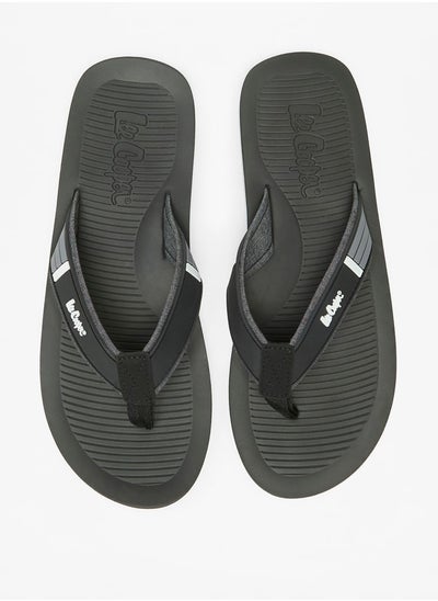 اشتري Men's Logo Detail Thong Slippers في الامارات