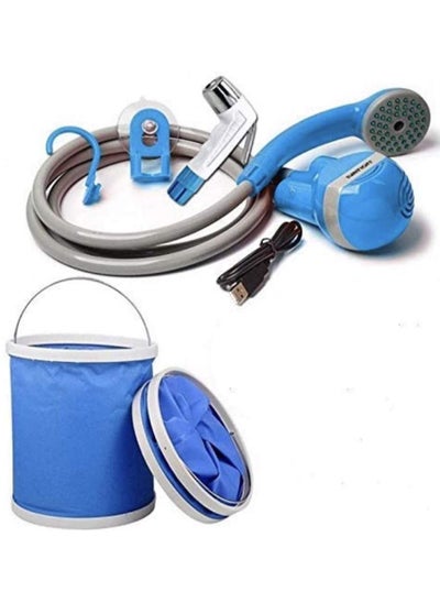 اشتري Rechargeable Muslim Bidet Sprayer with Free Bucket في الامارات