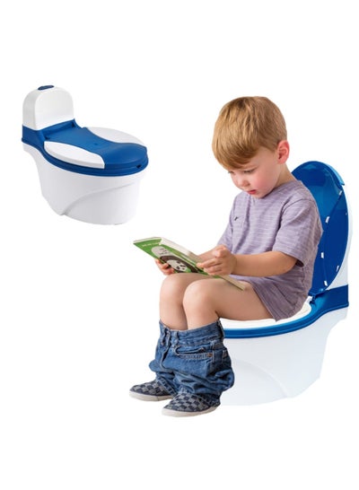 Buy Potty Seat, Kids Potty Training Toilet with PU Cushion, Training Potty Chair for Toddlers(Blue) in Saudi Arabia