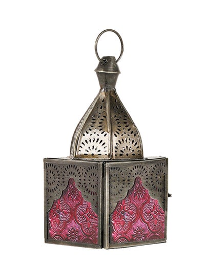 Buy HilalFul Classic Mini Zinc Antique Cherry Decorative Candle Holder Lantern | For Home Decor in Eid, Ramadan, Wedding | Living Room, Bedroom, Indoor, Outdoor Decoration | Islamic Themed | Moroccan in UAE