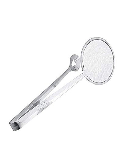 Buy 2 in 1 Food Spoon Strainer Stainless Steel Fried Food Oil-Frying Filter Spoon with Clip Kitchen Tool in Egypt