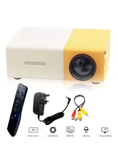 Buy YG300 Full HD LED Projector 600 Lumens 95105 Yellow/White in Saudi Arabia