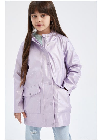 اشتري Girl Regular Fit Hooded Long Sleeve Raincoat في مصر