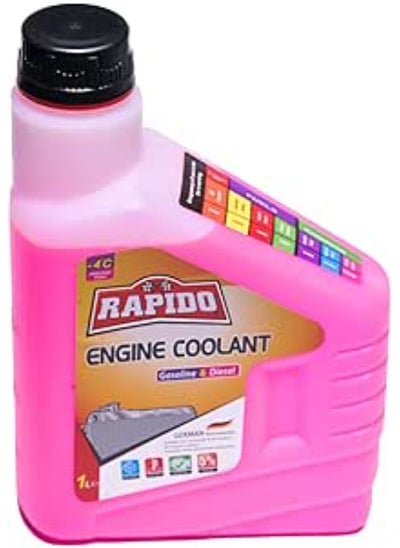 Buy Rapido Engine Coolant Gasoline & Diesel 1L - Red in Egypt