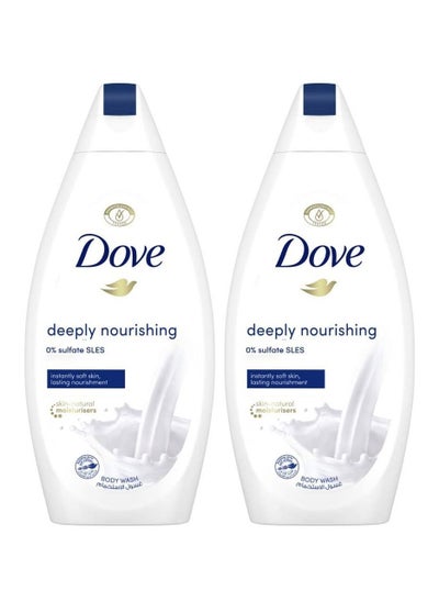 Buy Dove Body Wash  Deeply Nourishing 500 ml pack of 2 in UAE