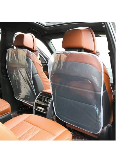 Buy 2PCS Car Kick Mats Back Seat Protector for Kids, Transparent Waterproof Cover Children, Easy Clean Scratches Dirt Mud Child Baby, Universal Most Cars, Trucks, SUV in Saudi Arabia