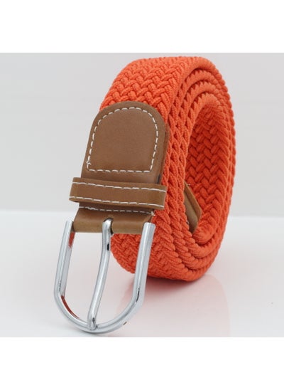 Buy Mens Knitted Elastic Canvas Belt Breathable Casual8 8 in Saudi Arabia