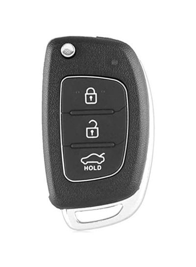 اشتري Folding Smart Car Key,  3 Buttons Keyless Entry Remote Case, Replacement Remote Car Key key Shell Repair for Mistra Hyundai HB20 SANTA FE IX35 IX45 Key Cover Case في السعودية