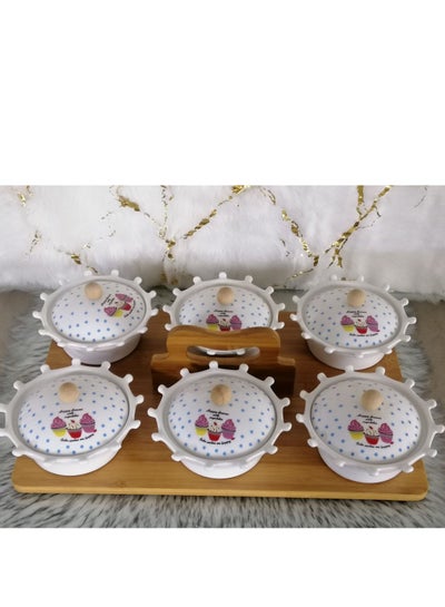 Buy Hexagonal serving set for nuts and snacks in Egypt