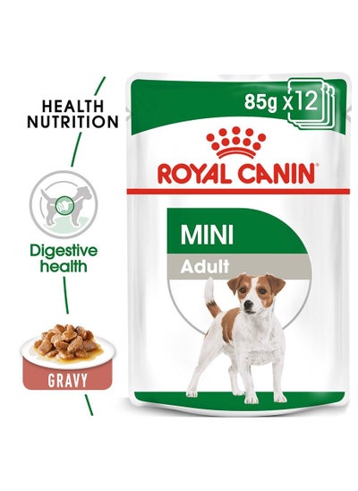 Buy ROYAL CANIN MINI ADULT WET FOOD POUCHE 85 gm in UAE