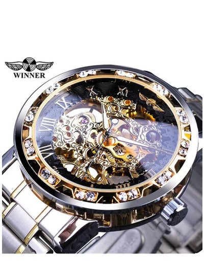 اشتري Watch for Men Waterproof Manual Mechanical Wristwatch Stainless Steel في السعودية