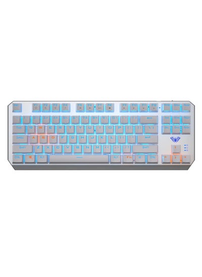 Buy F3087 Gaming Keyboard – USB Wired TKL Mechanical Gaming Keyboard - Blue Switch – Rainbow backlight – Metal Panel with ABS Keycaps, 87 Keys Ghosting- With Software |  (AR / EN) in Egypt