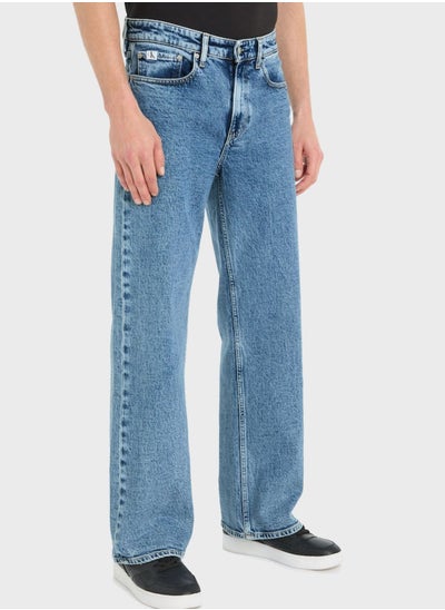 Buy Mid Wash Straight Jeans in UAE