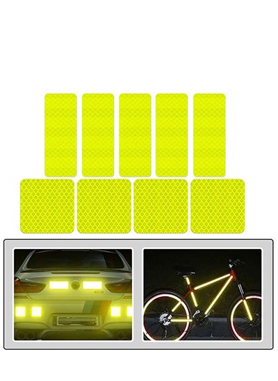 اشتري Reflective Sticker 20PCS Outdoor Waterproof All Weather Highly Reflective Safety Stickers for Cars Motorcycles في الامارات