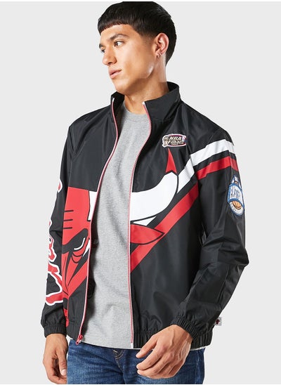 Buy Chicago Bulls Exploded Logo Warm Up Jacket in UAE