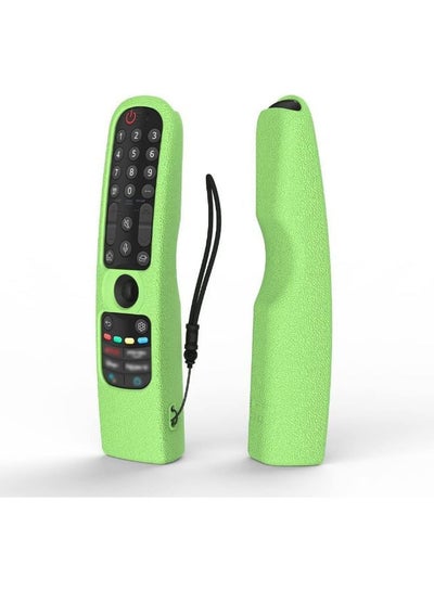 Buy SIKAI Silicone Case Cover for LG AN-MR21GA Magic Remote, Shockproof Protective Cover for LG Smart TV Remote 2021, Standing Design, Skin-Friendly, Washable, Anti-Lost with Loop (Glow Green) in Egypt