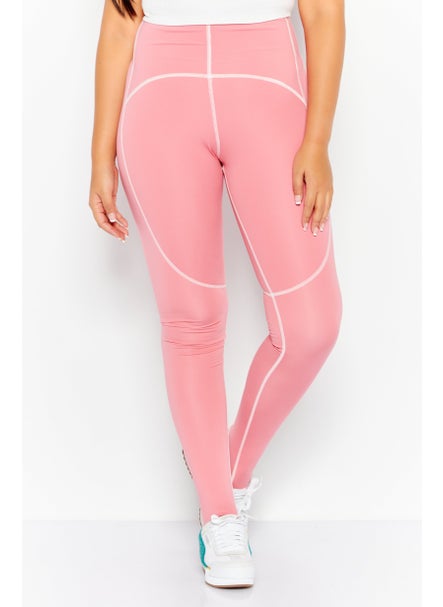 Buy Women Sportswear Fit Training Tights, Pink in UAE