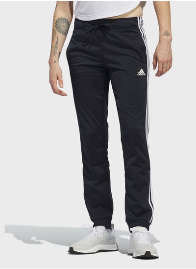 اشتري Primegreen Essentials Warm-Up Slim Tapered 3-Stripes Tracksuit Bottoms في الامارات