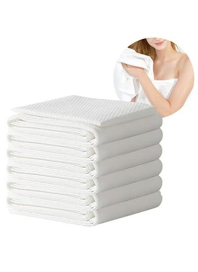 Buy Disposable Bath Towels Body owel,Big Towels for Travel,Hotel, Trip, Camping, Soft Towel Set 6 Pack, 27.5x55 inch in UAE