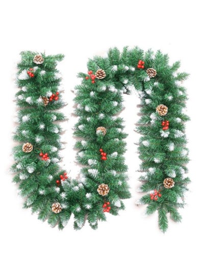 اشتري 2.7M Artificial Pine Garland, Artificial decorative Tree Garland  Wreath Vine Soft Greenery Garlands في الامارات