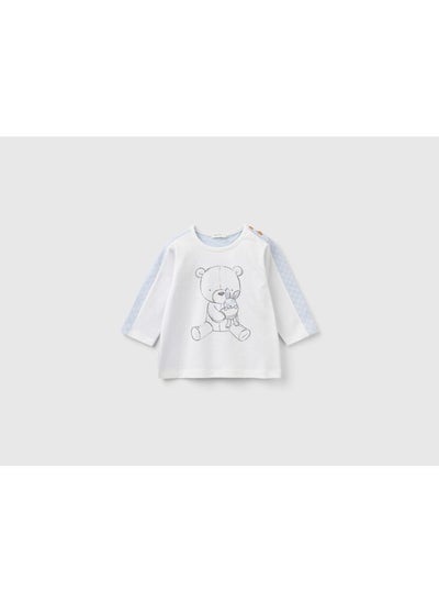 اشتري Optical t-shirt with teddy bear print في الامارات