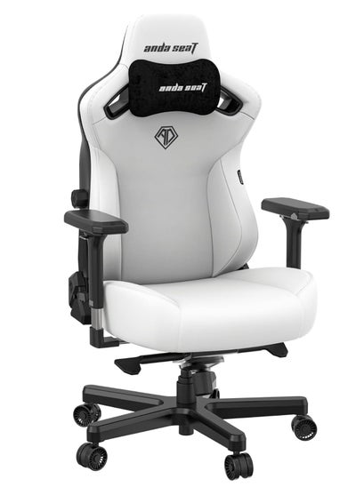 Buy AndaSeat Kaiser 3 Series Premium Ergonomic Gaming Chair , CLOUDY WHITE | AD12YDC-XL-01-W-PV/C in UAE