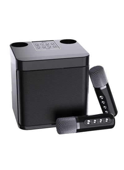 Buy YS 203 Portable Wireless Bluetooth Karaoke Speaker Stereo Bass With Dual Microphones in UAE