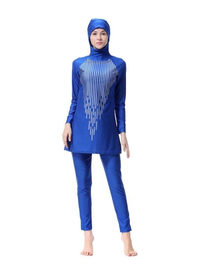 اشتري Conservative And Fashionable Burkinis Blue في الامارات