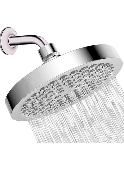 اشتري Shower Head, High Pressure Rain, Luxury Modern Chrome Look, Easy Tool Free Installation, The Perfect Adjustable Replacement For Your Bathroom Shower Heads, Unstimulate Shower Experience في الامارات