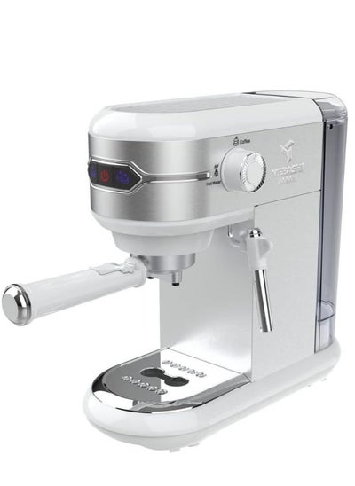 Buy Mebashi Espresso Coffee Maker ECM-2026, 1.25L / 20Bar Pressure (White) in UAE