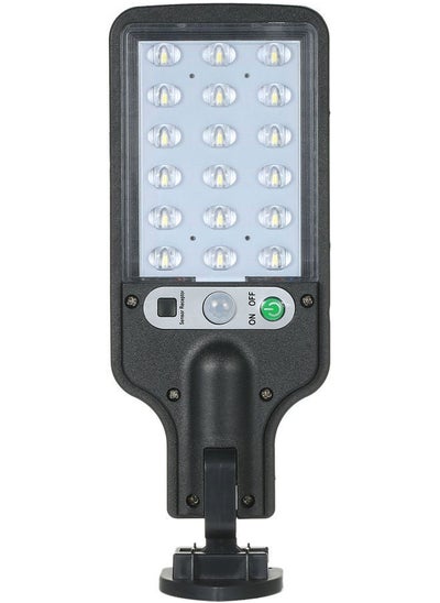 اشتري Solar Powered Street Light with 18 LED - Black\/White في السعودية